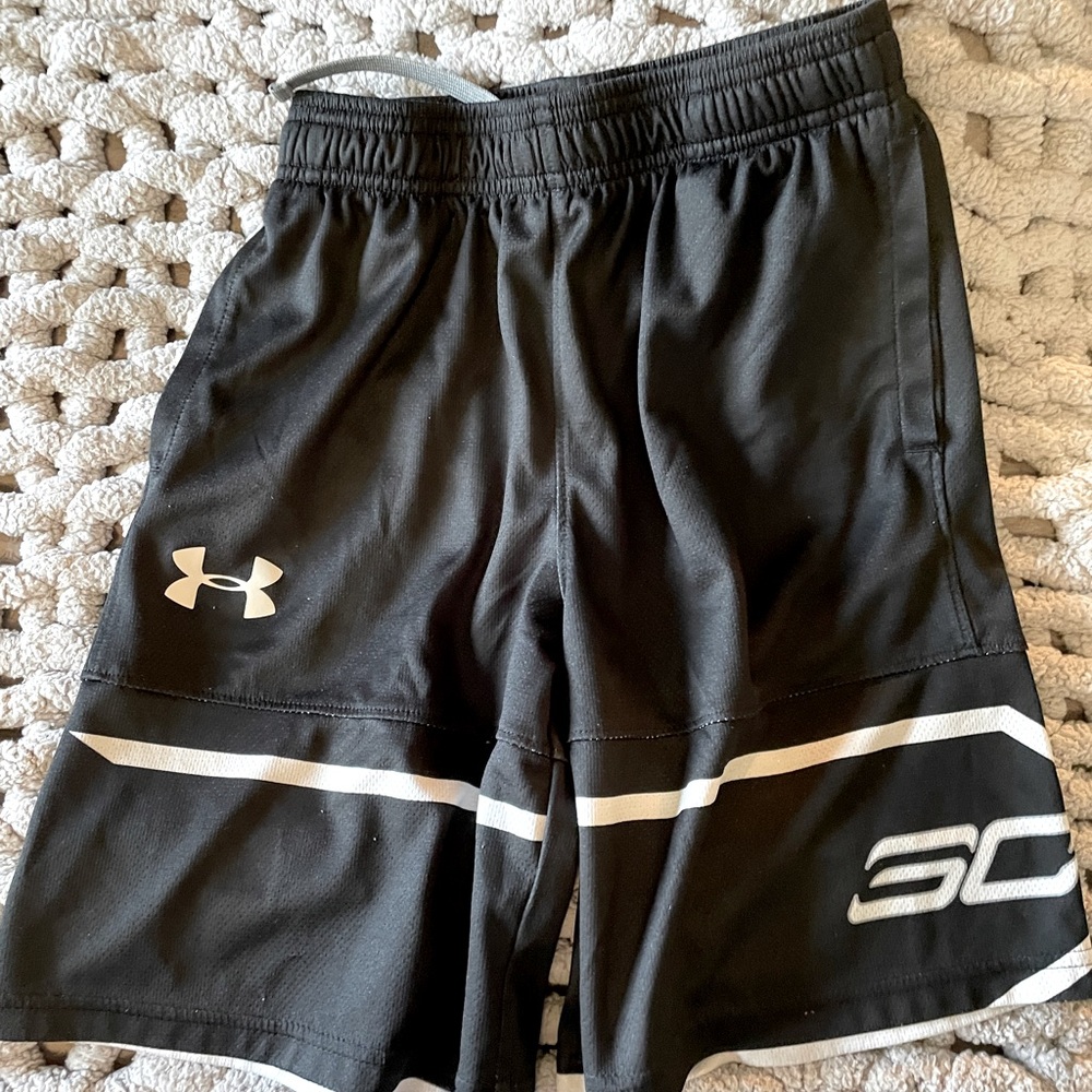 Boys Steph Curry athletic shorts